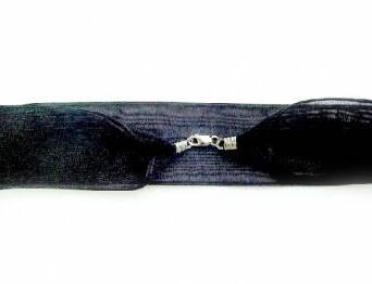 Naszyjnik czoker z czarnej organzy 40 cm