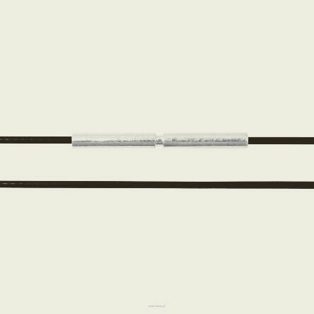 Naszyjnik supercienki Japan Wire 40 cm brązowy