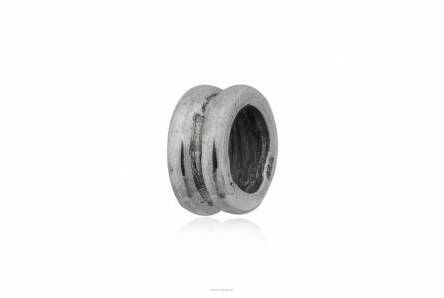 Silver bead for bracelet SIMPLE