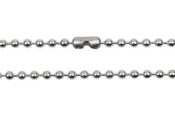 Łańcuszek ze stali szlachetnej kulkowy 4,0 mm 75cm