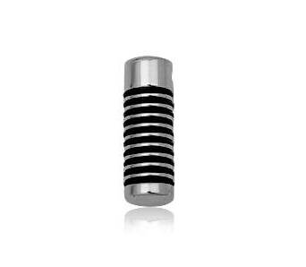 Steel pendant men cylinder small