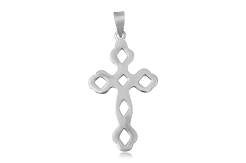 Pendant silver cross simple