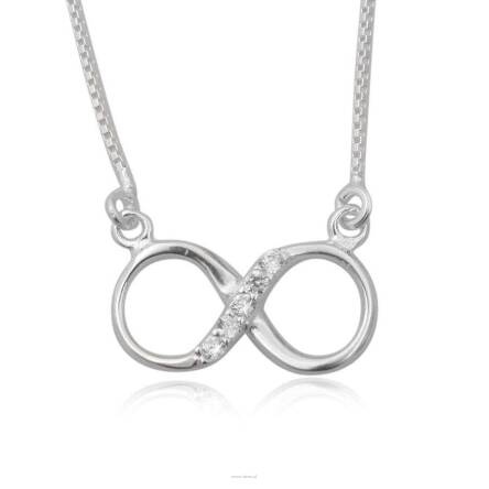 naszyjnik one direction infinite directioner srebrny z cyrkoniami