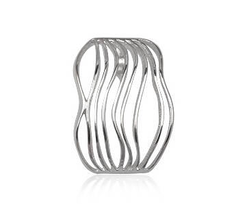 Wisiorek srebrny modern design