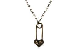 Pendants Padlock Heart with chain