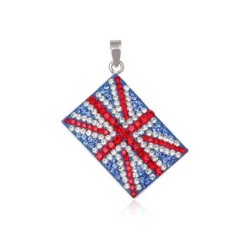 Wisiorek srebrny Flaga UK
