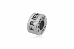 Silver bead for bracelet FRIENDS