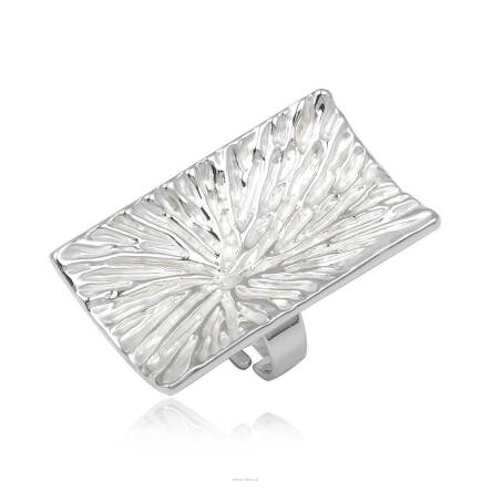 Fashion ring white rectangular