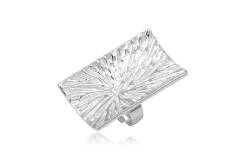 Fashion ring white rectangular